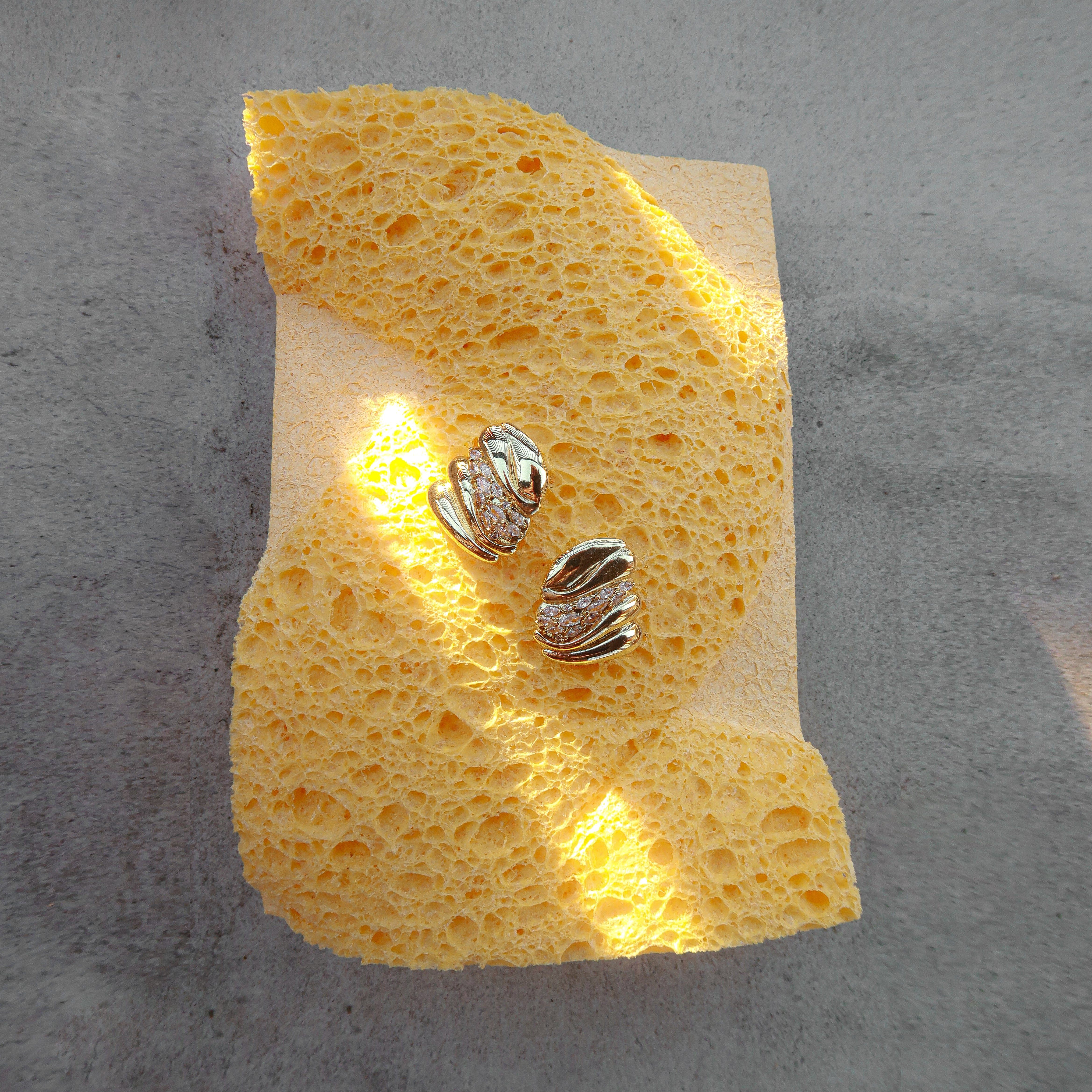 Sandy Pave Maxi Stud Earrings